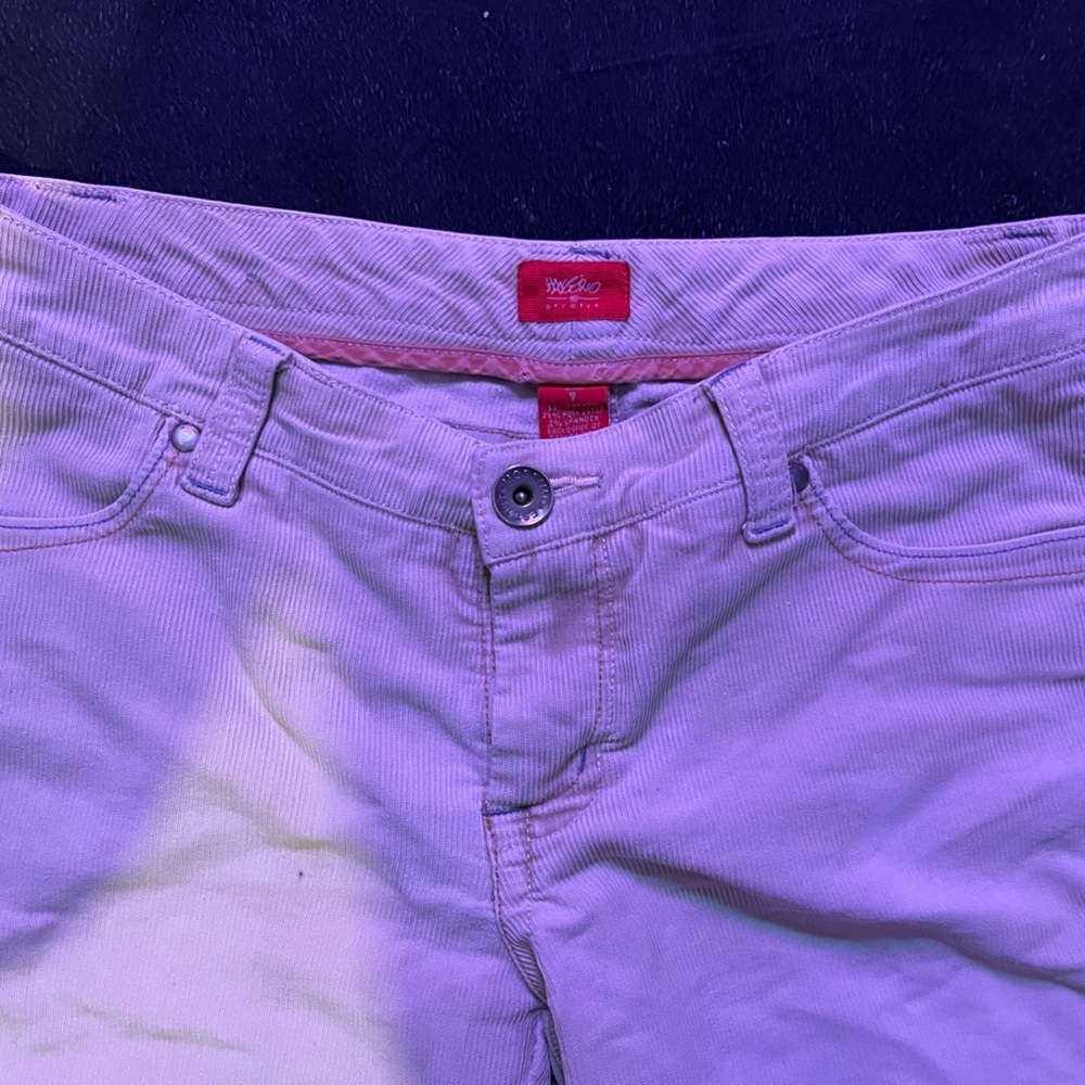 Y2K size 7 bootcut low rise tan pants